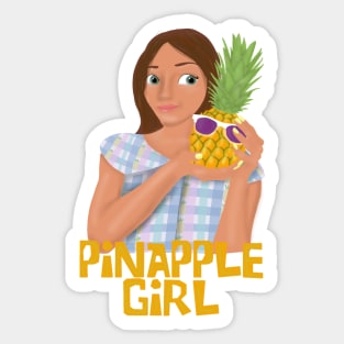 Pinapple Girl Sticker